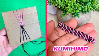 💜KUMIHIMO Divertida herramienta para hacer PULSERAS DE HILO 🧵 Hazla tu misma  DIY [upl. by Polish]