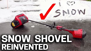 EASY way to SHOVEL SNOW  Power Shovel 60V Toro [upl. by Minny]