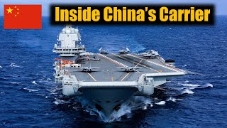 A Tour Inside Chinas 70000Ton Aircraft Carrier Shandong [upl. by Zacherie]