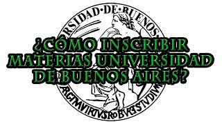 ¿CÓMO INSCRIBIR MATERIAS A PRIMER AÑO FMED  Universidad de Buenos Aires UBA [upl. by Rhyne]