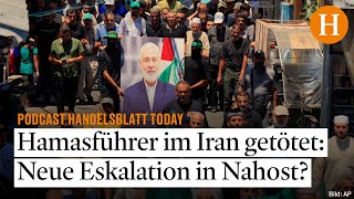 Vergeltung für Hanija Experten warnen vor Konfrontation in Nahost [upl. by Wolsniw]