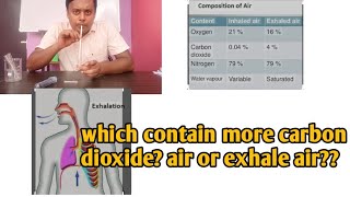 which contain more carbon dioxide [upl. by Amehr]