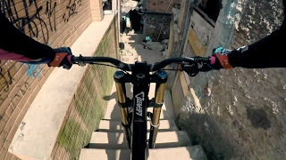 Steep Urban Mountain Biking Down a Rio Favela  Filip Polcs POV [upl. by Ahcsim]