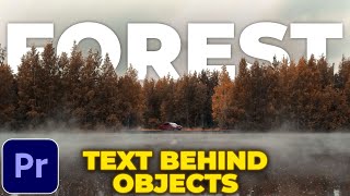 Add Text Behind Objects in Premiere Pro  No Masking  Premiere Pro Tutorial [upl. by Ymeon446]