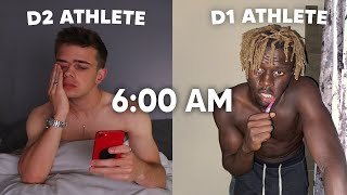 Day In The Life D1 Athlete vs D2 Athlete ft WilliamAkio [upl. by Atirys630]