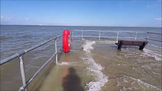 2020 Sheerness Neptune Jetty high spring surge tide in Kent UK [upl. by Archangel78]