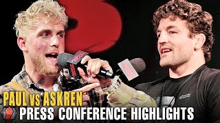 HIGHLIGHTS  JAKE PAUL VS BEN ASKREN PRESS CONFERENCE [upl. by Yanal541]