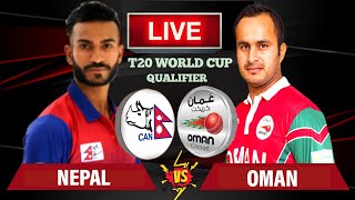 NEPAL VS OMAN LIVE  T20 WORLD CUP ASIA REGIONAL FINAL QUALIFIER LIVE  NEPAL VS OMAN T20 LIVE SCORE [upl. by Ebag]