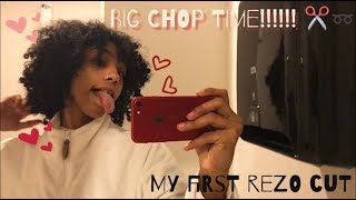 BIG CHOP TIMEEEE My first REZO CUT at Utopia Salon [upl. by Airel]