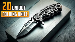 20 Unique Folding Knife  Overbuilt for Outrageous Performance [upl. by Anelej]