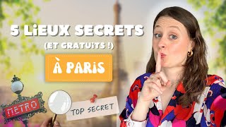 TOP 5 DES LIEUX SECRETS ET GRATUITS à voir absolument à Paris 🇫🇷🧡 [upl. by Aneel]