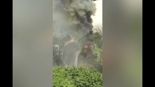 Se incendia pabellón del Planetario Alfa en Monterrey [upl. by Mehcanem]