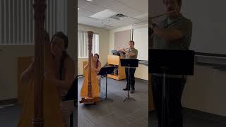 Throwback to playing Renie’s ‘Andante Religioso’ with Emilio harp shorts [upl. by Adolphe613]