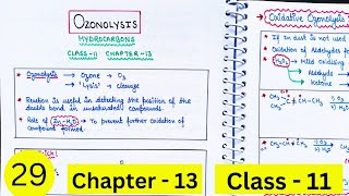 Ozonolysis  Hydrocarbons  Class 11 chapter 13 [upl. by Holzman826]