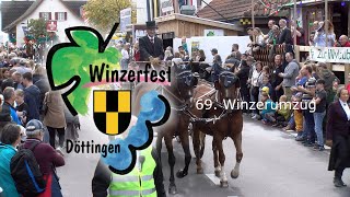 Winzerfest Döttingen 2022  69 Winzerumzug [upl. by Ehcsrop]