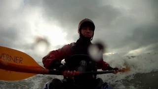 Kayak surf  Bullitt Xs First Surf [upl. by Duleba437]