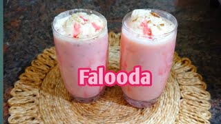 Falooda recipeFalooda mix pacet recipestrawberry flavor Falooda ArfaAnamuv5ji [upl. by Viehmann]