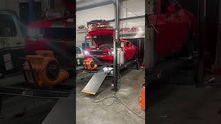 Hellcat shakin the dyno 👀subscribe hellcat supercharged challenger subscribe [upl. by Ellednahs446]