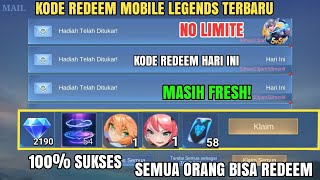 UPDATE HARI INI KODE REDEEM ML TERBARU KODE REDEEM MOBILE LEGEND CODE REDEEM ML HARI INI MLBB NEW [upl. by Jea4]