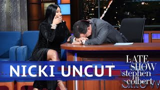 UNCUT The Nicki Minaj Interview With Stephen Colbert [upl. by Noraed]