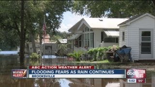 Flooding fears continue tonight near Brooksville Fla [upl. by Whall12]