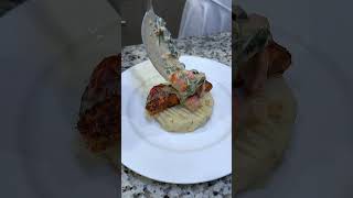 Tuscan salmon with rosemary thyme potatoes foodsalmontuscansalmonrecipe [upl. by Guerin]