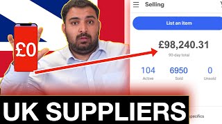 Top 10 UK 🇬🇧 DropShipping Suppliers  £7300 EVERY MONTH [upl. by Jenette]