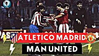 Atletico Madrid vs Manchester United 30 All Goals amp Highlights  1991 European Cup Winners Cup [upl. by Amla]