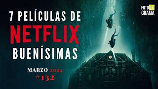 ¿No sabes qué ver 7 Buenas Películas Atrapantes en NETFLIX  Fotograma 24 con David Arce [upl. by Ecnaralc]