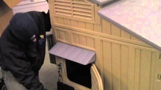 Snap Lock Large Plastic Chicken Coop Video 15 Birds [upl. by Laenaj17]