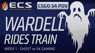 Ghosts Wardell vs SK on Train ECS CSGO S4 POV [upl. by Okuy995]