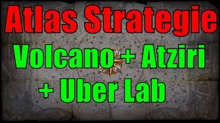 32 Volcano  UberLab  Atziri Strategie Map Sustain  Atlas Guide  PoE Bestiary german [upl. by Anavas]