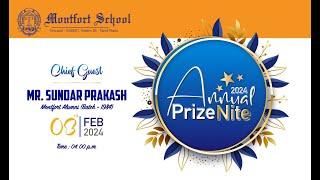 Live Telecast  Annual Prize Nite 2024  Montfort School  Yercaud [upl. by Tansey]