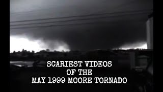 Scariest Tornado Videos of the May 1999 Moore Oklahoma F5 Tornado [upl. by Siuoleoj]