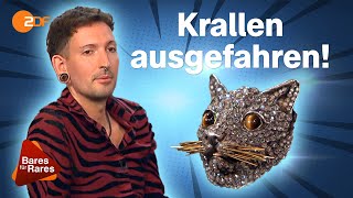 Kampf um Katze Startgebot knackt Expertise für Brosche mit Diamanten auf Anhieb  Bares für Rares [upl. by Garek]