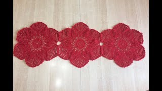 Tuto napperon nappe chemin de table au crochet [upl. by Nosyd]