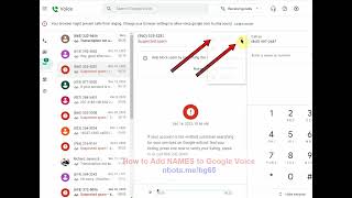 How to ADD NAMES to Google Voice [upl. by Tur]