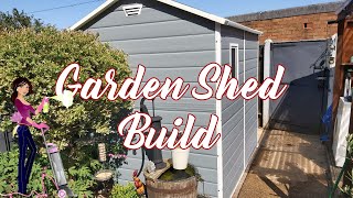 Keter Apex Manor 8x6 Shed  Garden Shed Build Spring 2020 UK Squeaky Clean with Louise [upl. by Airyk]