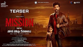 Mission Chapter 1 Teaser Tamil  Arun Vijay  Amy Jackson  Vijay  Subaskaran  Lyca Productions [upl. by Dimah]