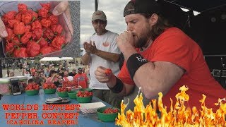 Eating 14 Carolina Reapers in 1 Minute Worlds Hottest Pepper Doesnt Go As Planned  LA BEAST [upl. by Euqinahs]