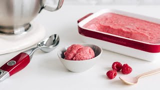 Rasberry sorbet recipe  KitchenAid [upl. by Iveel]