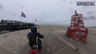 Rondrijden op de motor op Terschelling met insta 360 x3 camera [upl. by Rosette]