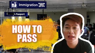 TIPS FOR IMMIGRATION OFFICER INTERVIEW  NAIA TERMINAL 3  JAPAN TRAVEL [upl. by Aronoff]