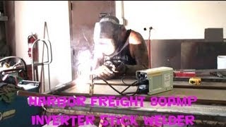 Harbor Freight quotArc Welderquot Review80amp Inverter Stick Welder Review [upl. by Ailima]