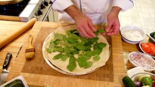 Caramelized Onions Spinach amp Olive Oil Bread  Delicious amp Elegant Recipes [upl. by Ahker]