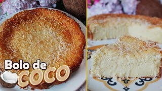 BOLO CREMOSO DE COCO ou BOLO COCADA  RECEITA FÁCIL DE BOLO CASEIRO  DIKA DA NAKA [upl. by Karissa]