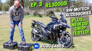 BMW R1300GS  SWMOTECH DUSC Luggage amp Accessories  PLUS Drop Test EP3 [upl. by Yetti993]