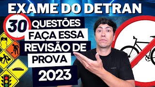 SIMULADO DO DETRAN 2023  REVISÃO DE 30 QUESTÕES  PROVA SIMULADA DO DETRAN 2023 [upl. by Aggarwal]