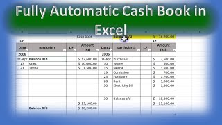 How to create a Cash Book in Excel step by step guide  Excel Cash Book for Easy Bookkeeping [upl. by Eelram]