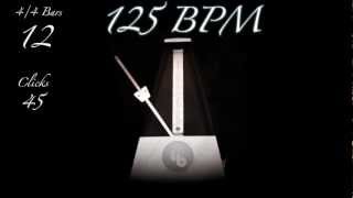 125 BPM Metronome [upl. by Iadam]